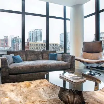 Well-furnished modern apartment at Exhibit On Superior in Chicago, Illinois