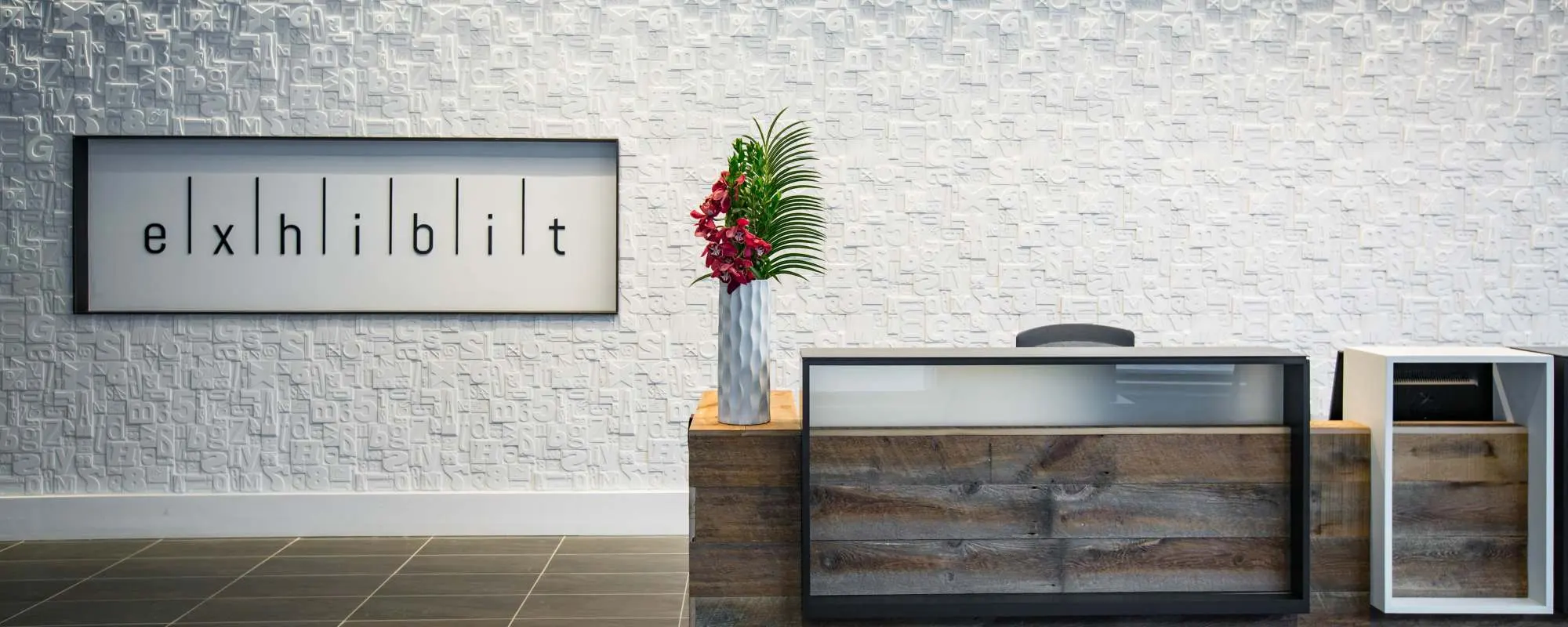 Front desk at Exhibit On Superior in Chicago, Illinois
